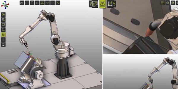 Automatic Downhand Weld Programming of OTC Robot with FASTSUITE
