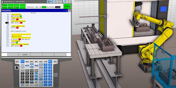 Virtuelle Inbetriebnahme mit FANUC-Roboter & Siemens SPS